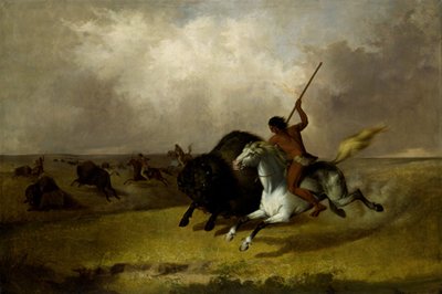 Buffeljacht op de Zuidwestelijke Prairies door John Mix Stanley